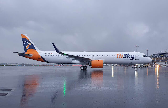 YR-WOW Airbus A321LR HiSky inaugural to Dublin