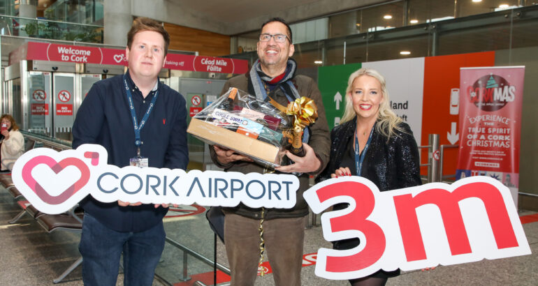 Cork Airport Celebrates Record-Breaking Three Millionth Passenger in 2024